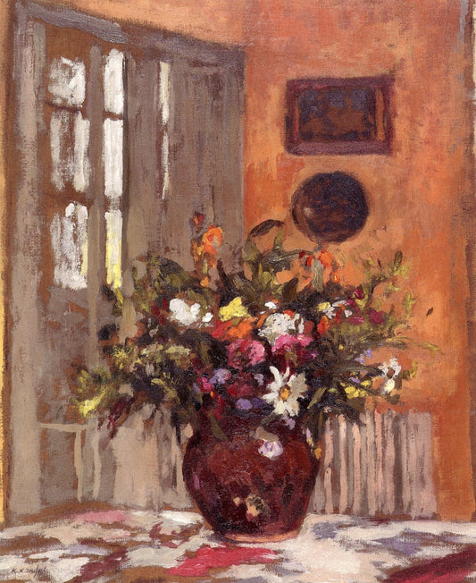 Still Life with Bouquet of Flowers by Ker Xavier Roussel,A3(16x12")Poster