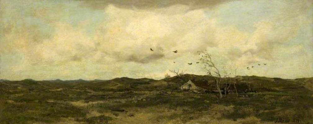 Breezy Downs, vintage artwork by Jacob Maris, 12x8" (A4) Poster