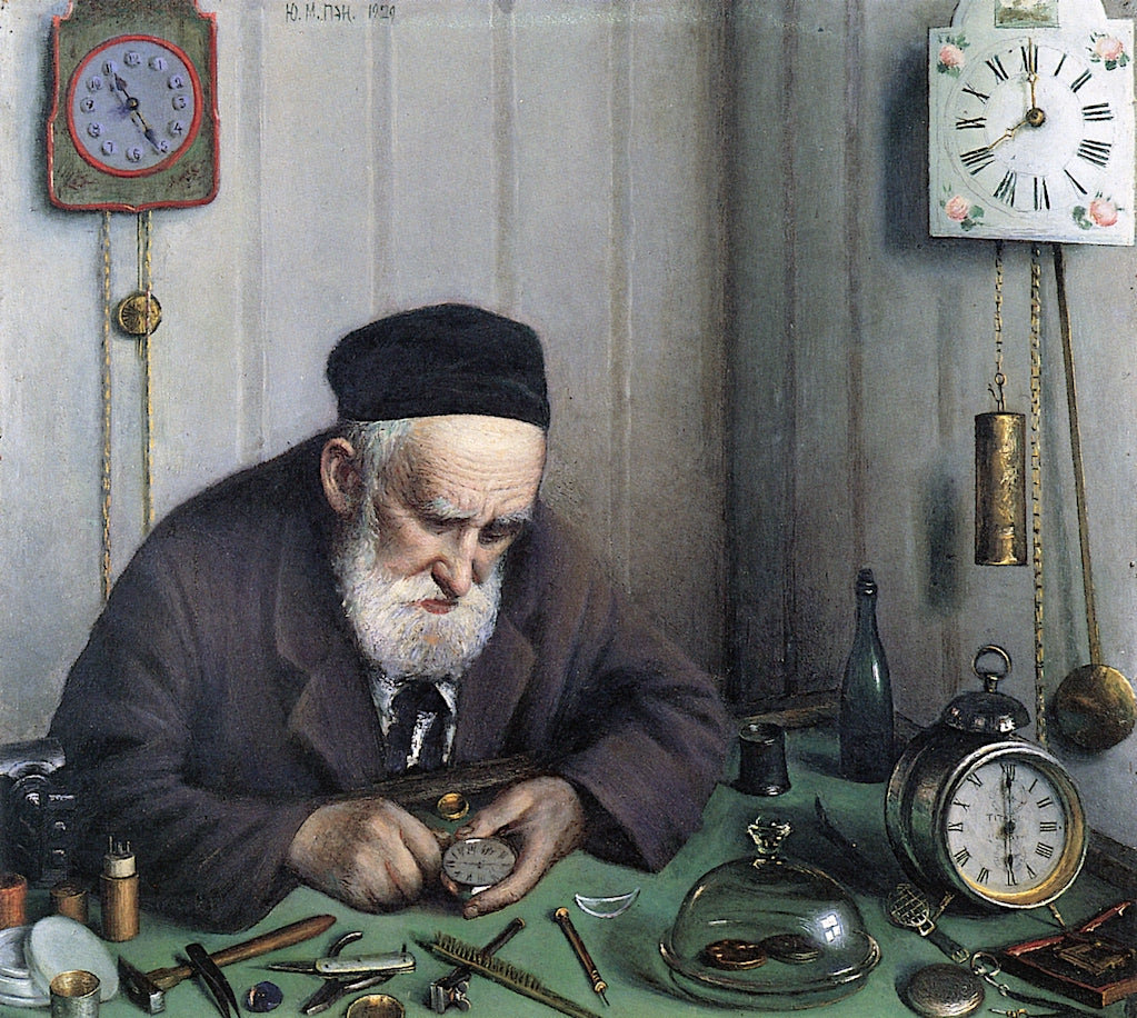 The Clockmaker by Yehuda Pen,A3(16x12")Poster