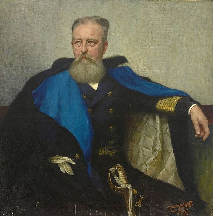 ortrait of Admiral Richard von Geissler by Heinrich Hellhoff,A3(16x12")Poster