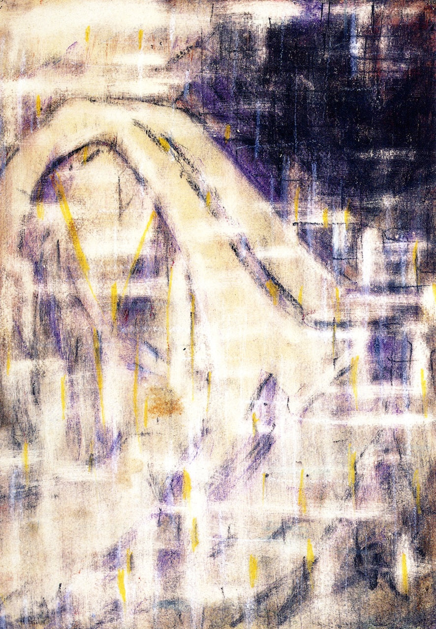 Bridge in Tecino, vintage artwork by Christian Rohlfs, 12x8" (A4) Poster