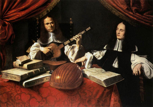 Agliardi Triptych (right), vintage artwork by Evaristo Baschenis, 12x8" (A4) Poster