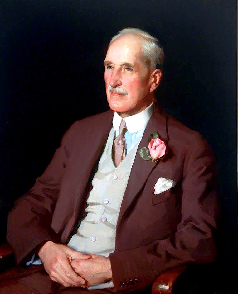 Lieutenant Colonel W. Thomlinson, DL, JP, vintage artwork by James Clark, 12x8" (A4) Poster