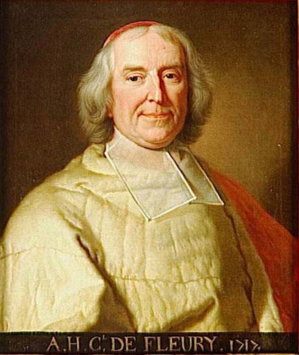 Cardinal Andre-Hercule de Fleury, vintage artwork by Élisabeth Vigee-Lebrun, 12x8" (A4) Poster