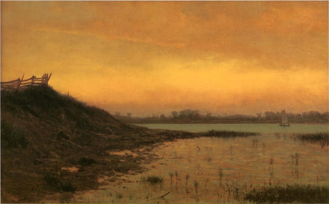 Long Island, vintage artwork by James Augustus Suydam, A3 (16x12") Poster Print