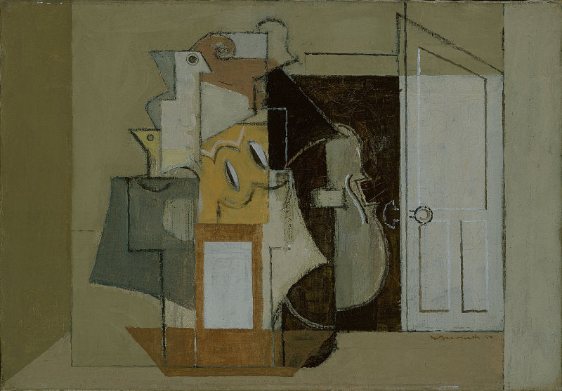 The Cello, vintage artwork by Louis Marcoussis, 12x8" (A4) Poster
