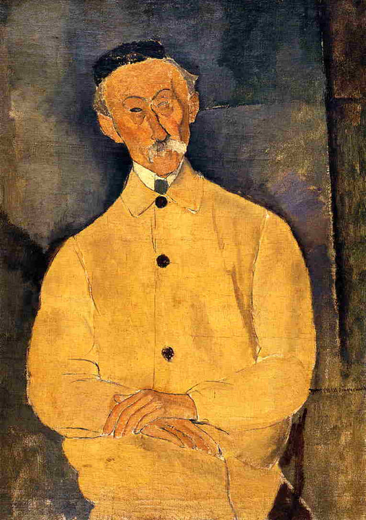 Constant Leopold, vintage artwork by Amedeo Modigliani, 12x8" (A4) Poster