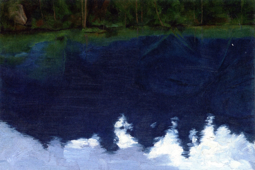 Blausee, vintage artwork by Hans Emmenegger, 12x8" (A4) Poster