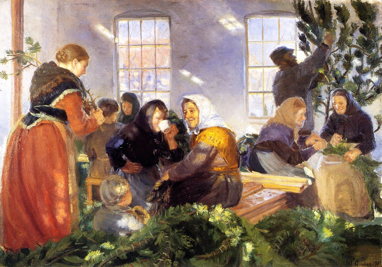 Before the Royal Visit by Anna Ancher,A3(16x12")Poster