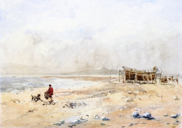 The Point, Beaumaris, Anglesey, vintage artwork by William Evans of Eton, A3 (16x12") Poster Print