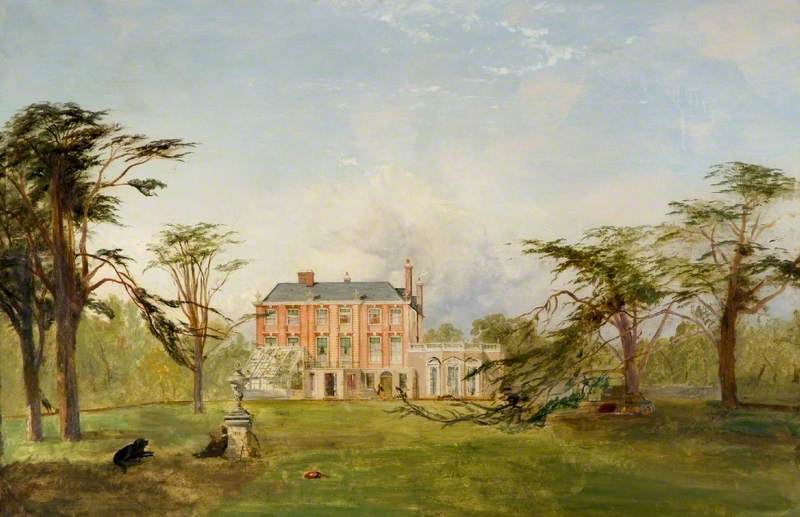 Champion Lodge, Camberwell, vintage artwork by James Baker Pyne, A3 (16x12") Poster Print