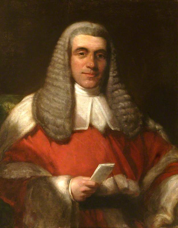 Sir John Taylor Coleridge (1790–1876), vintage artwork by Henry William Pickersgill, 12x8" (A4) Poster