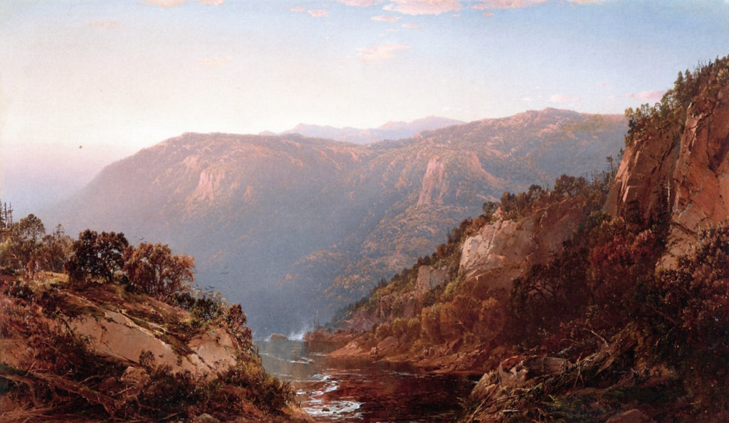 Mountain Vista, vintage artwork by William Louis Sonntag, Sr, 12x8" (A4) Poster