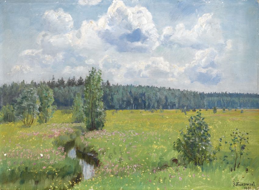 e Świsłocka Forest - Scorching June by Stanislav Zhukovsky,16x12(A3) Poster