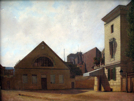 The Gropius Brothers' Workshop, vintage artwork by Eduard Gaertner, A3 (16x12") Poster Print