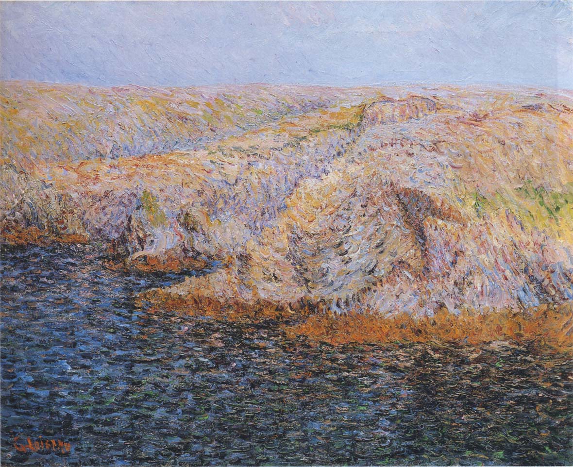 Belle Ile - La Cote Sauvage, vintage artwork by Gustave Loiseau, 12x8" (A4) Poster