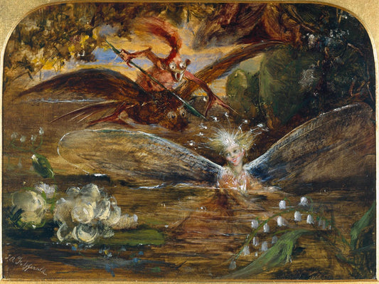 The Fairy’s Lake, vintage artwork by John Anster Christian Fitzgerald, A3 (16x12") Poster Print