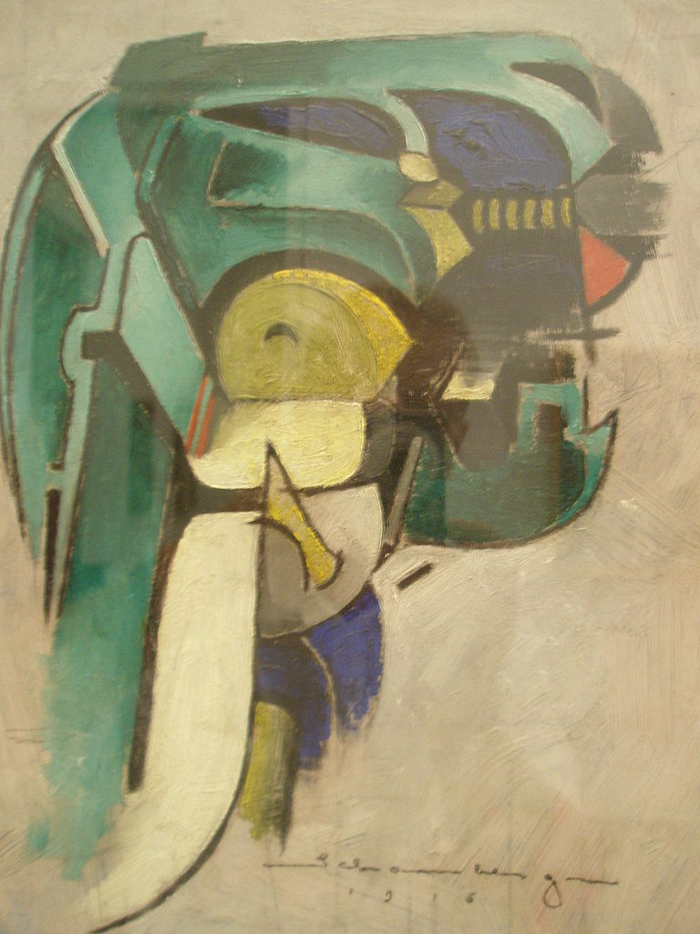Mechanical Abstraction, vintage artwork by Morton Livingston Shamberg, 12x8" (A4) Poster