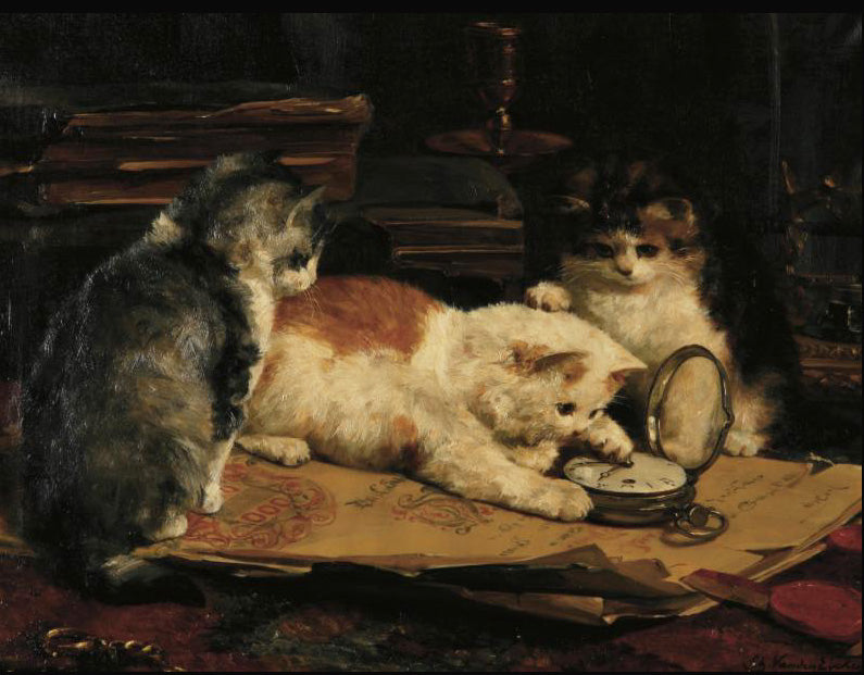 time on their paws by Charles van den Eycken,A3(16x12")Poster