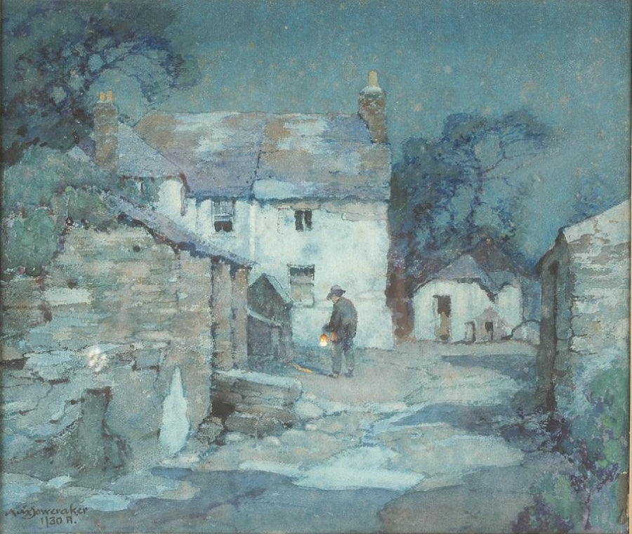 Moonlight, St. Merryn by Albert Moulton Foweraker,16x12(A3) Poster