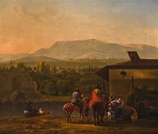 The Halt, vintage artwork by Carel Dujardin, 12x8" (A4) Poster