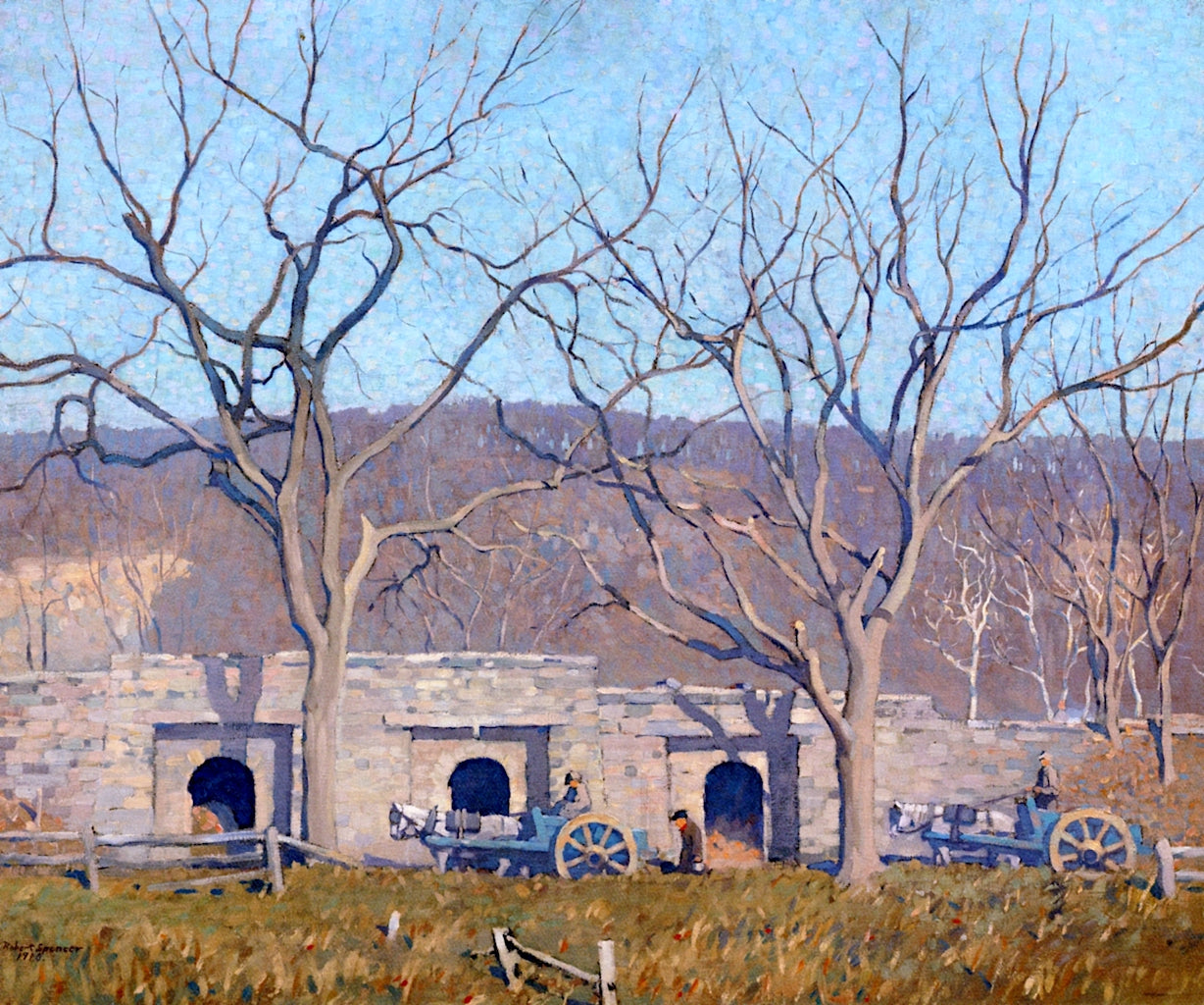 Lime Kilns, Point Pleasant by Robert Spencer,16x12(A3) Poster
