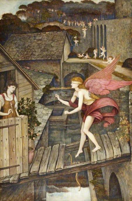 Love Betrayed, vintage artwork by John Roddam Spencer-Stanhope, 12x8" (A4) Poster