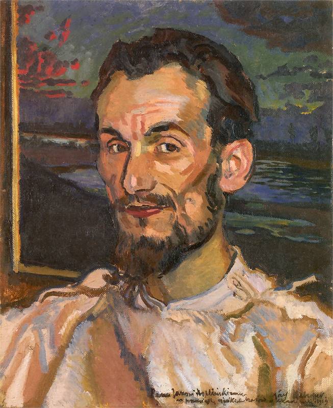 Portrait of Jan Hoplinski by Jozef Mehoffer,A3(16x12")Poster