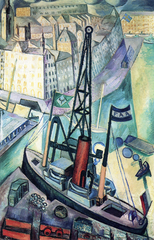 The Crane by Isaac Grünewald,16x12(A3) Poster