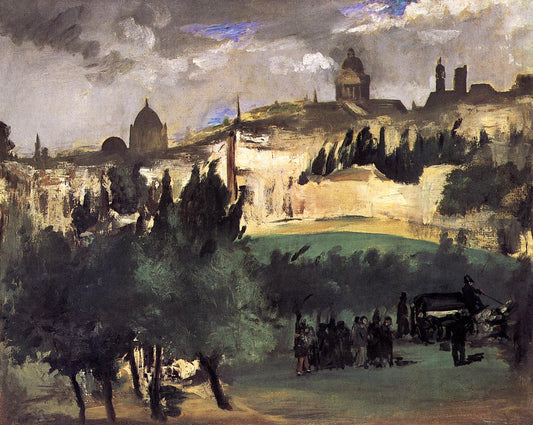 The Burial, vintage artwork by Édouard Manet, 12x8" (A4) Poster