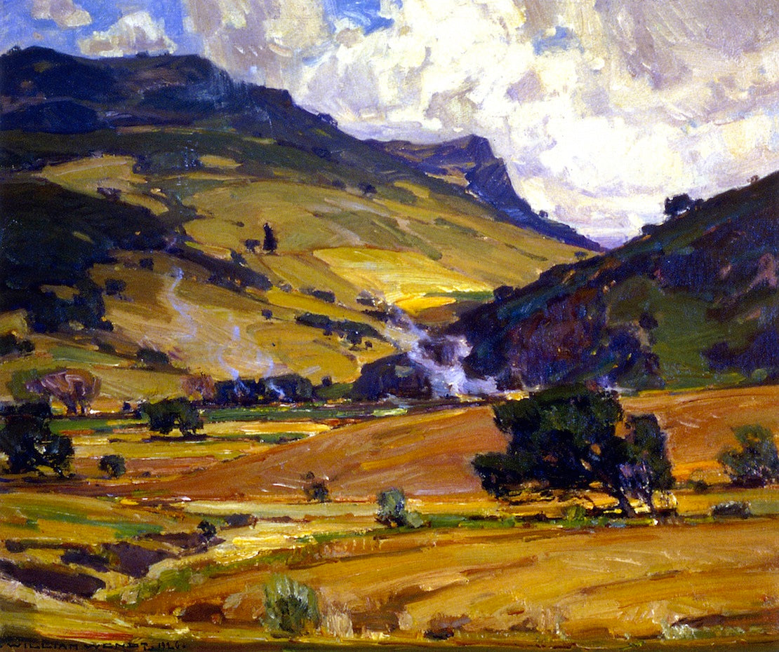 As the Wind Listeth by William Wendt,A3(16x12")Poster