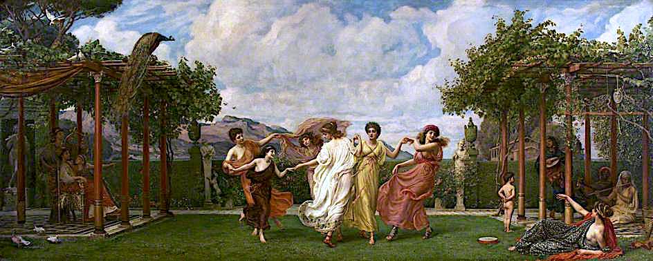 Horae Serenae, vintage artwork by Sir Edward John Poynter, 12x8" (A4) Poster