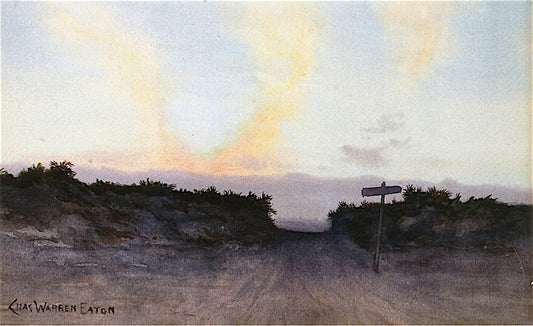 Twilit Road, vintage artwork by Charles Warren Eaton, 12x8" (A4) Poster
