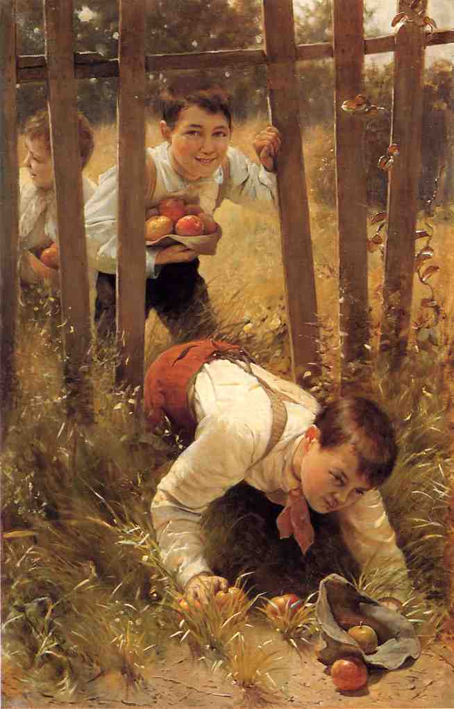 Stealing Apples by Karl Witkowski,A3(16x12")Poster