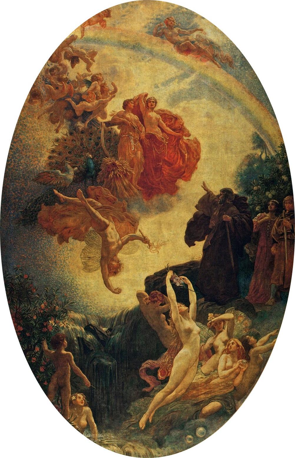 rospero Summoning Nymphs and Deities by Herbert James Draper,A3(16x12")Poster