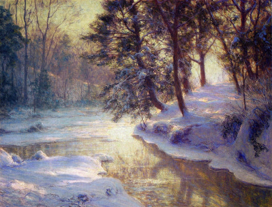 The Shining Stream, vintage artwork by Walter Launt Palmer, 12x8" (A4) Poster