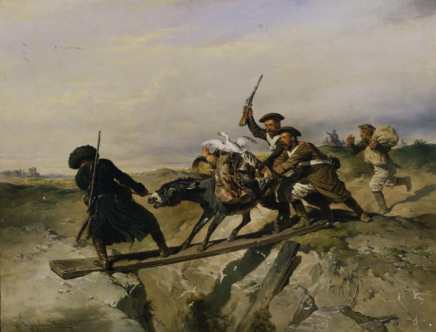 On the Requisition, vintage artwork by Joseph Strassgschwandtner, 12x8" (A4) Poster