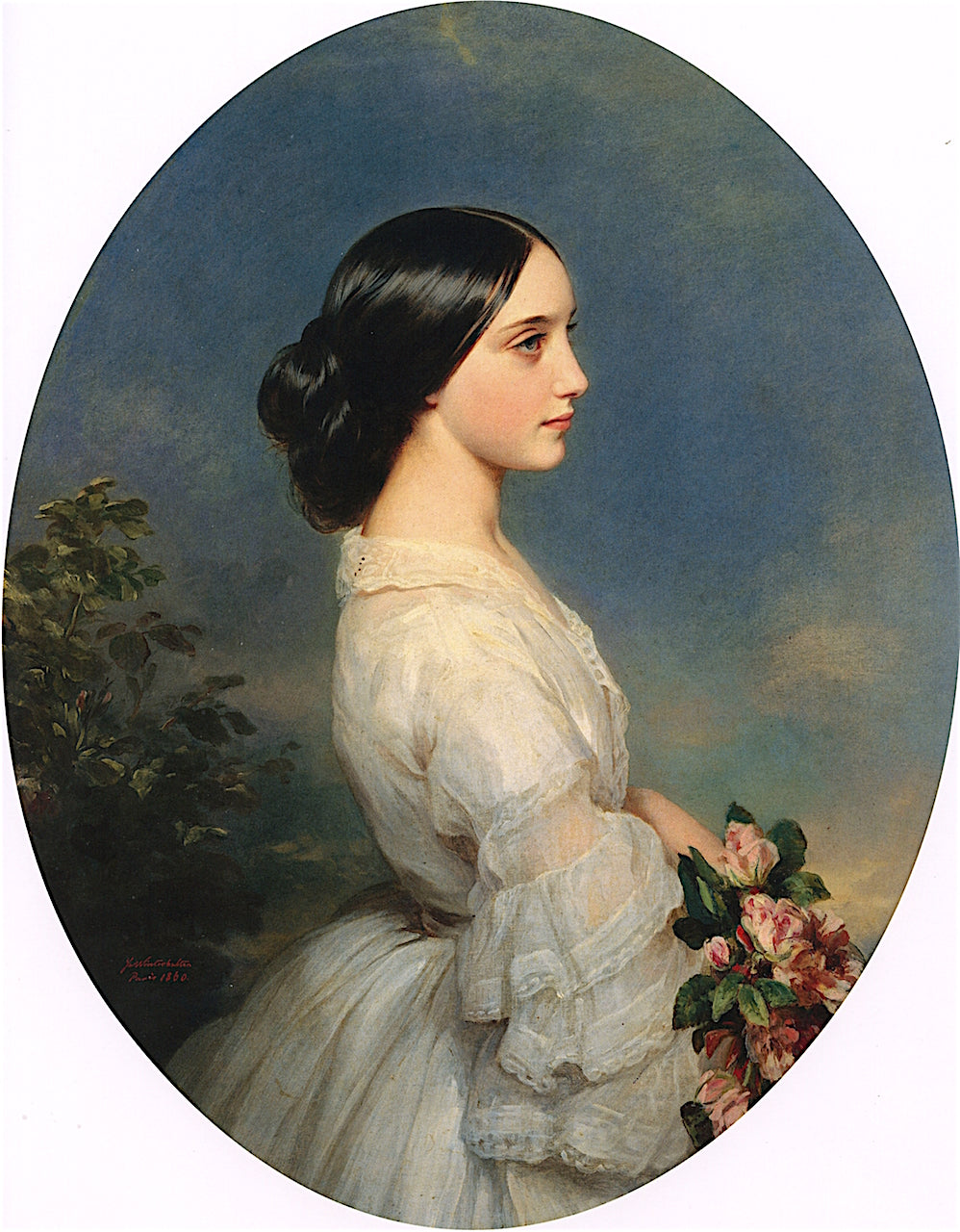 Carmen, Duchesse de Montmorency, vintage artwork by Franz Xavier Winterhalter, A3 (16x12") Poster Print