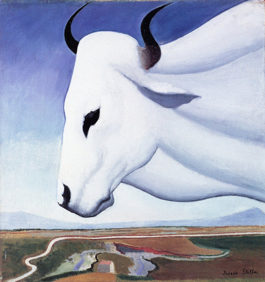 The Ox, vintage artwork by Joseph Stella, 12x8" (A4) Poster