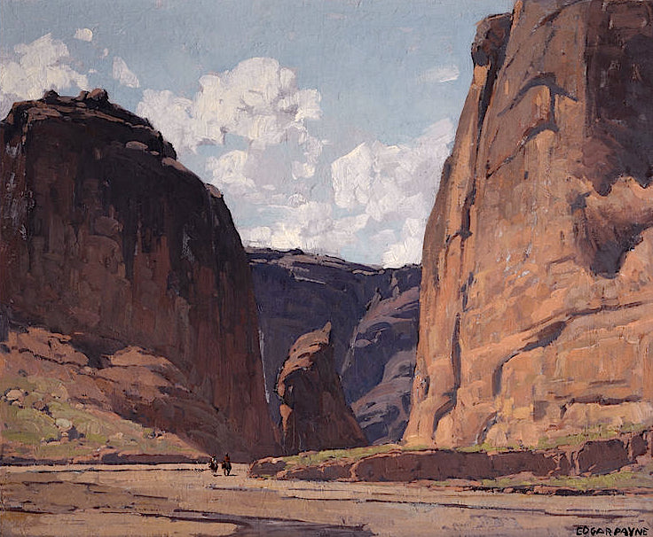 Canyon Gateway, vintage artwork by Edgar Alwyn Payne, 12x8" (A4) Poster