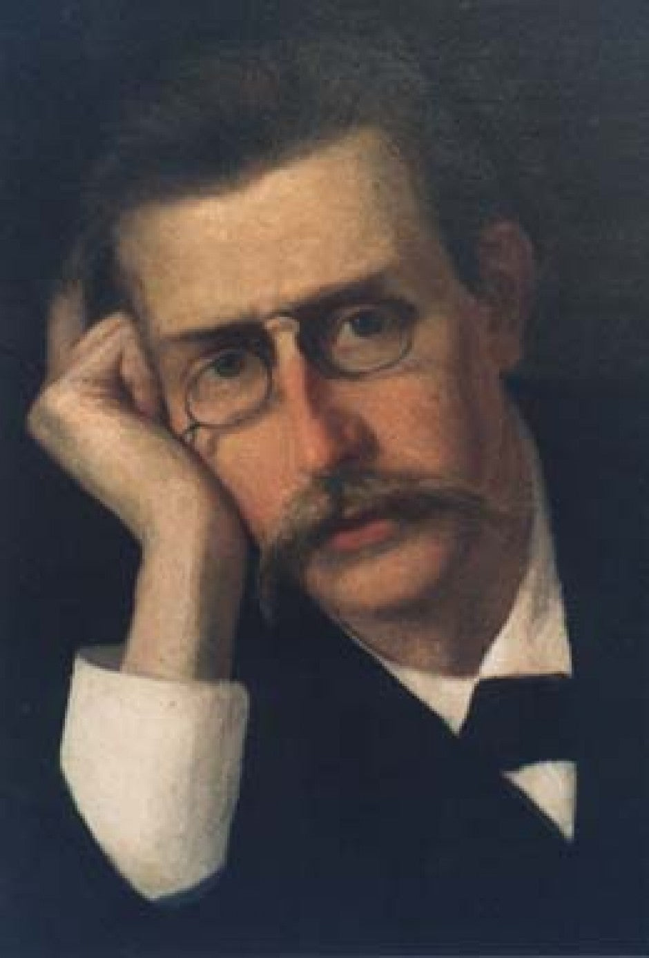 Danish writer Jens Peter Jacobsen, vintage artwork by Ernst Josephson, 12x8" (A4) Poster