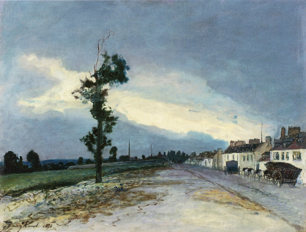 La Cote-Saint-Andre, vintage artwork by Johan Barthold Jongkind, A3 (16x12") Poster Print