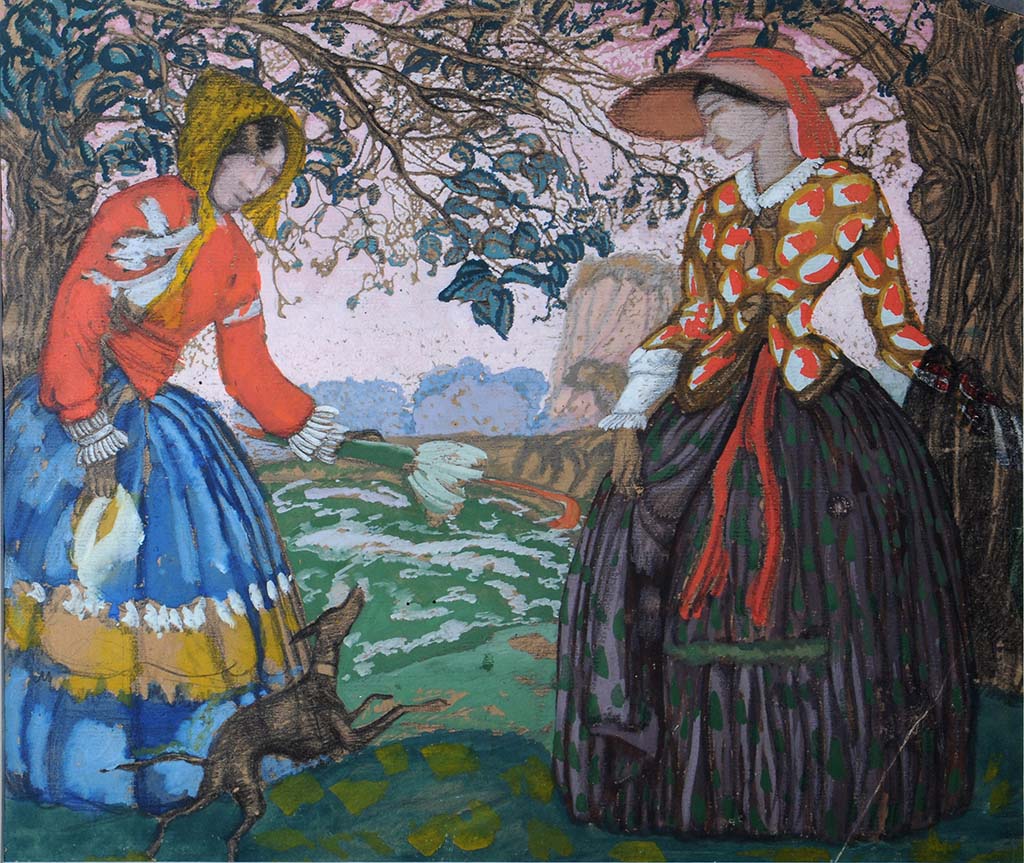 Neighbors by Boris Grigoriev,16x12(A3) Poster