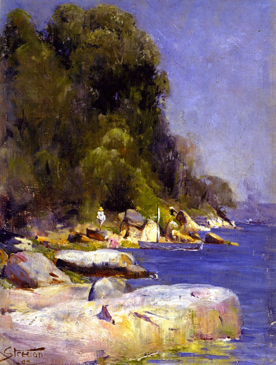 Near Streeton's Camp at Sirius Cove by Sir Arthur Streeton,A3(16x12")Poster