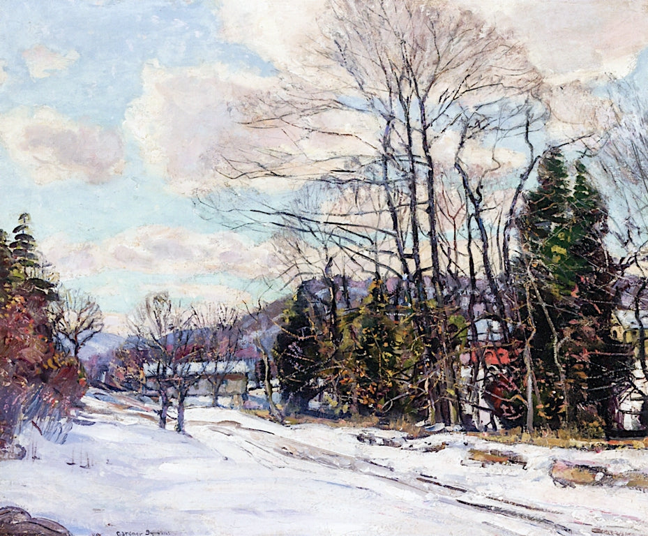 New England Winter by George Gardner Symons,A3(16x12")Poster