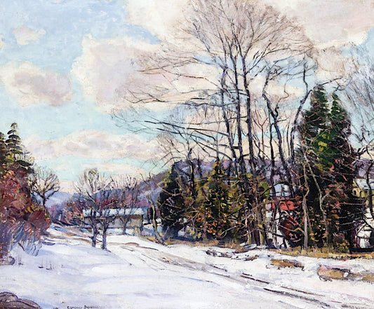 New England Winter by George Gardner Symons,A3(16x12")Poster