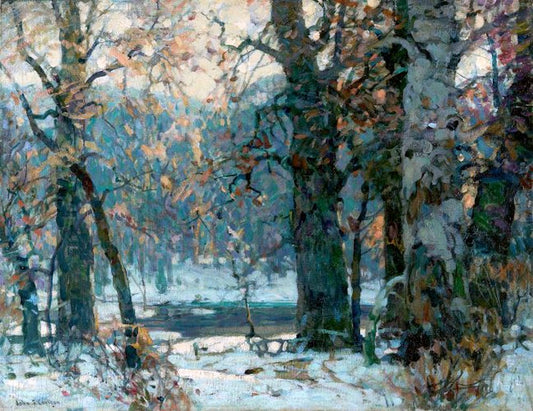 Across the Shallows, vintage artwork by John F. Carlson, 12x8" (A4) Poster