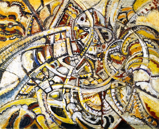 Futurist Composition by Jules Schmalzigaug,16x12(A3) Poster