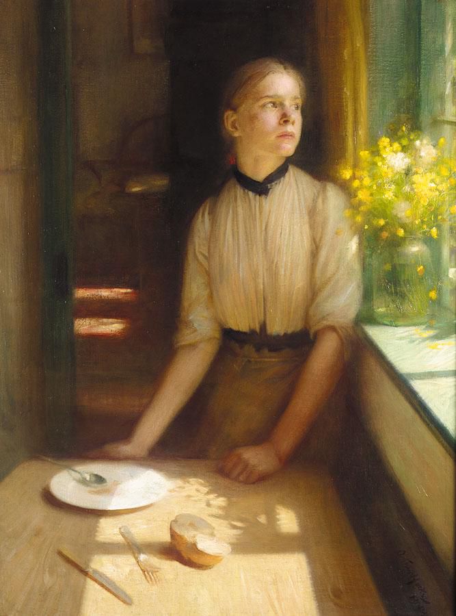 Imprisoned Spring, vintage artwork by Arthur Hacker, 12x8" (A4) Poster