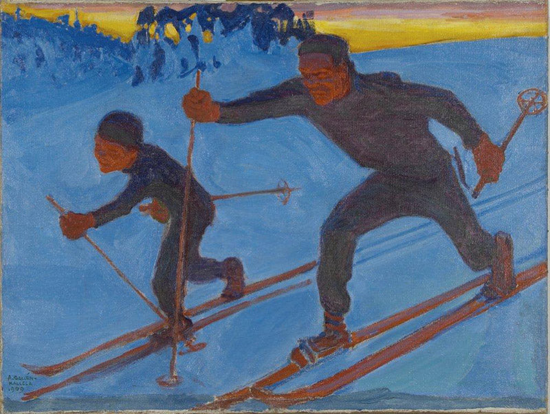 The artist and his son by Akseli Gallen-Kallela,A3(16x12")Poster
